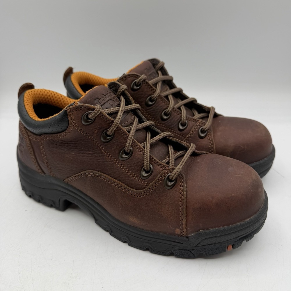 Timberland Pro Powerfit Titan Oxford Work Shoes Womens 6 W WIDE Safety Alloy Toe